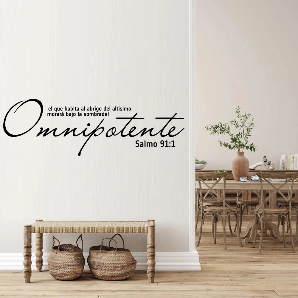 Spanish Omnipotent Bible Verse