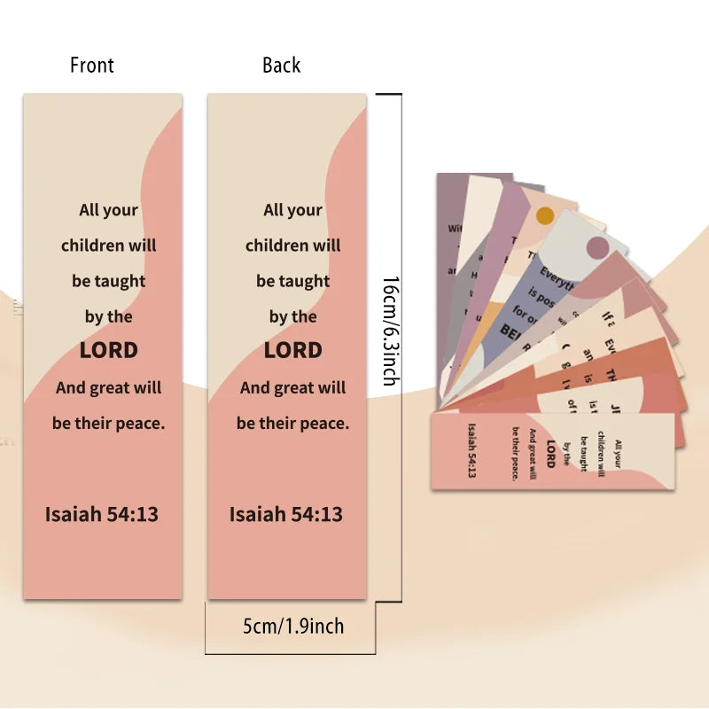 60 Pack Bible Verse Bookmarks