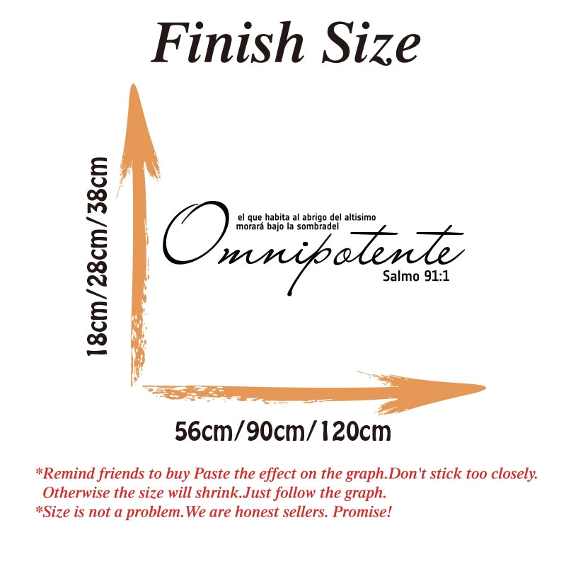 Spanish Omnipotent Bible Verse