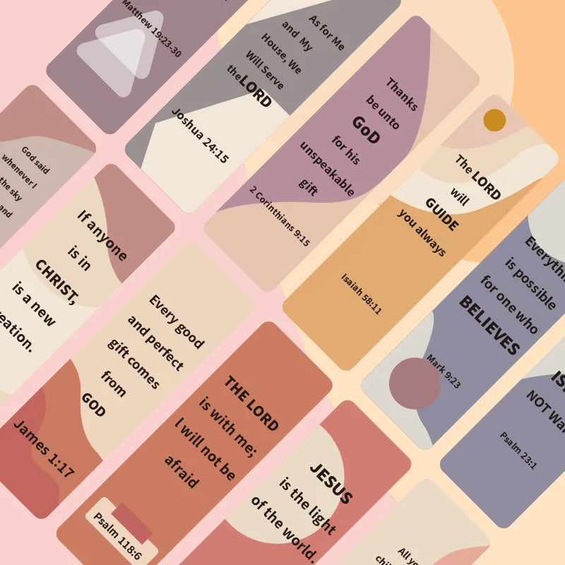 60 Pack Bible Verse Bookmarks