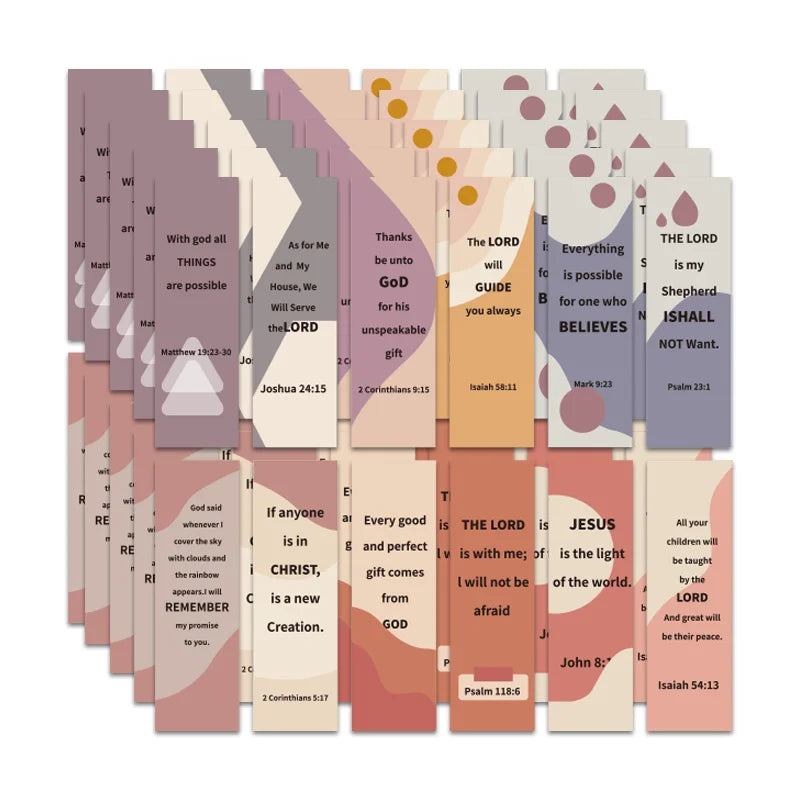 60 Pack Bible Verse Bookmarks